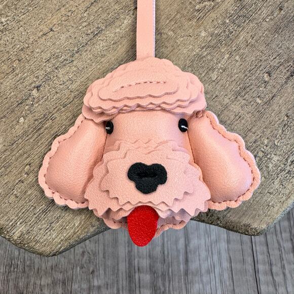 Pink Bag Charm Poodle Purse Charm Dog lover Goldendoodle Gift NEW FAST SHIP - Picture 2 of 10